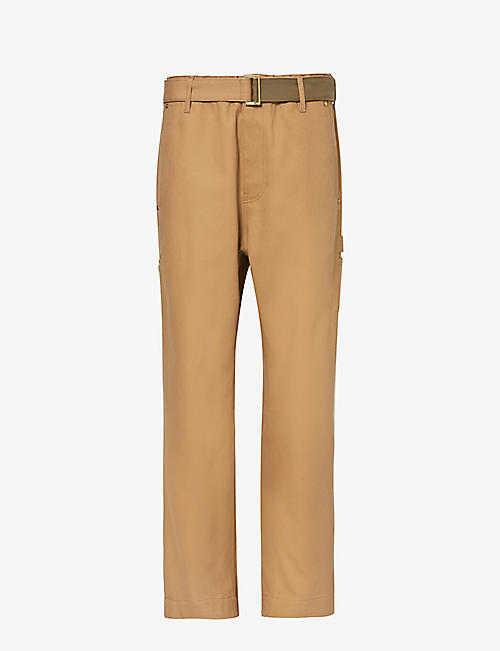 SACAI: Sacai x Carhartt WIP straight-leg mid-rise cotton trousers