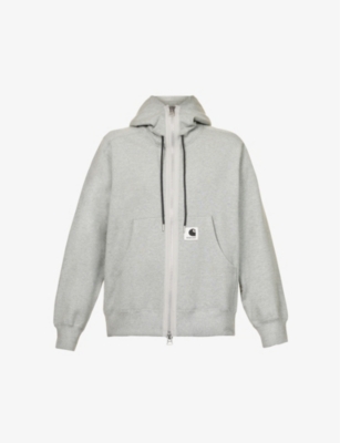 SACAI - Sacai x Carhartt WIP logo-patch cotton-blend hoody