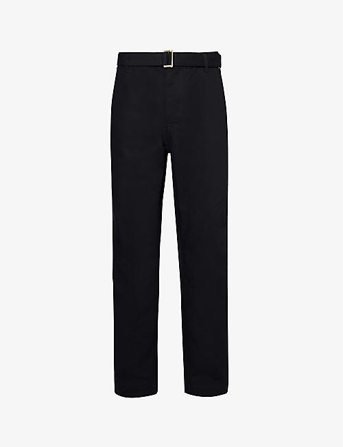 SACAI: Sacai x Carhartt WIP detachable-belt brand-patch regular-fit jeans