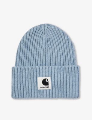 SACAI - Sacai x Carhartt WIP brand-patch ribbed-knit wool-blend