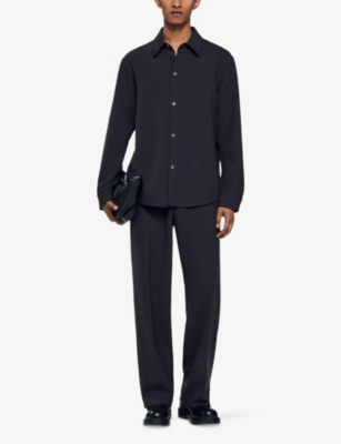 SANDRO: Joker long-sleeve regular-fit stretch-woven shirt
