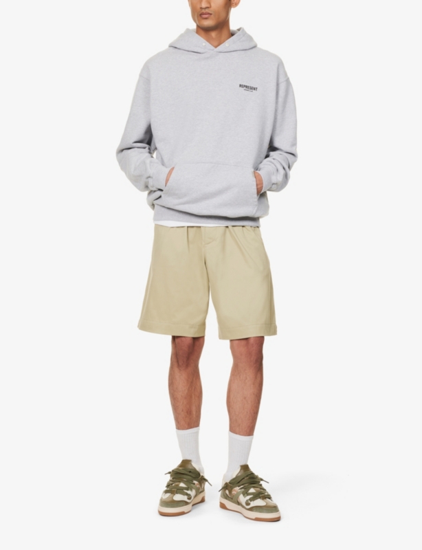 Owners' Club graphic-print relaxed-fit cotton-jersey hoody