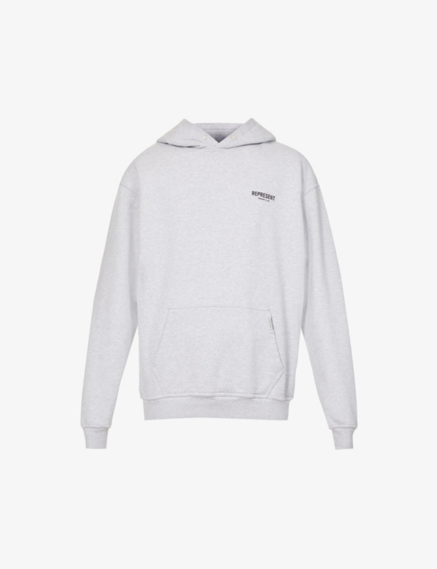 Owners' Club graphic-print relaxed-fit cotton-jersey hoody