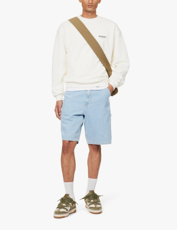 Owners' Club graphic-print relaxed-fit cotton-jersey sweatshirt