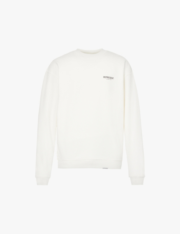 Owners' Club graphic-print relaxed-fit cotton-jersey sweatshirt