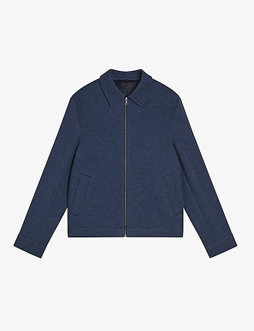 TED BAKER: Southj regular-fit cotton-blend Harrington jacket
