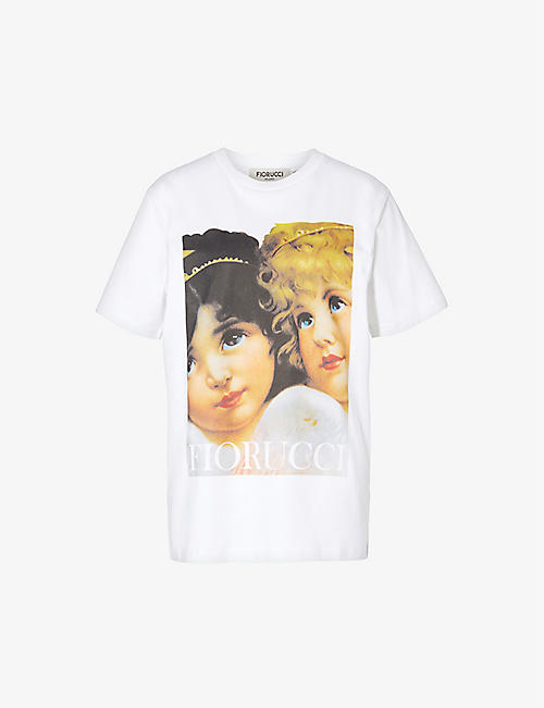 FIORUCCI: Angels Fly graphic-print organic-cotton T-shirt
