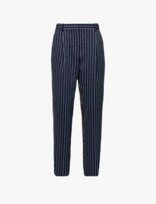 SAMSOE & SAMSOE SAMSOE SAMSOE WOMEN'S SALUTE ST AGNETA STRAIGHT-LEG MID-RISE STRETCH-WOVEN TROUSERS