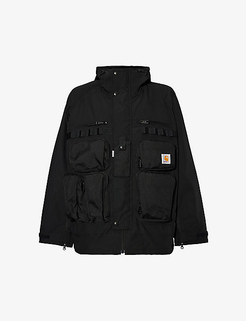 JUNYA WATANABE: Junya Watanabe MAN x Carhartt pocket-embellished woven jacket