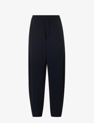 ME AND EM: The Work Appropriate tapered-leg mid-rise recycled polyester-blend jogging bottoms