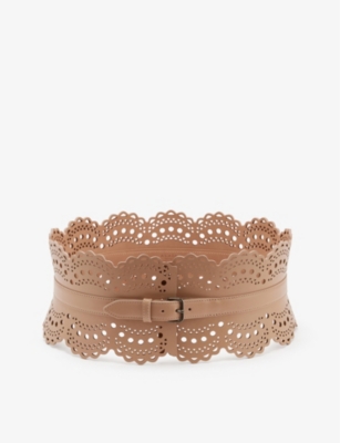 Alaïa Ft Clux Mini Vienne Vague Bustier In Sable