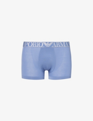 EMPORIO ARMANI: Branded-waistband stretch-jersey trunks