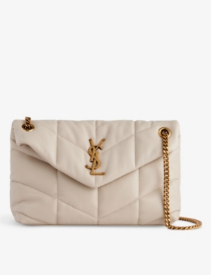 SAINT LAURENT: Puffer small leather shoulder bag