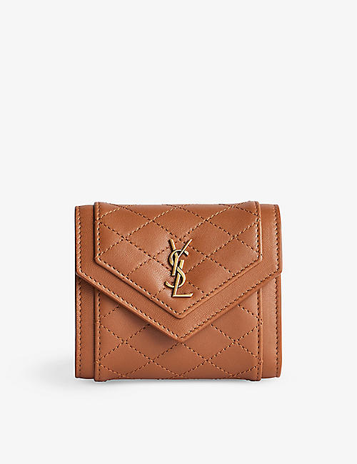 SAINT LAURENT: Gaby Monogram leather wallet