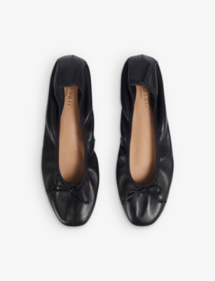 LK BENNETT: Trilly patent leather ballerina flats