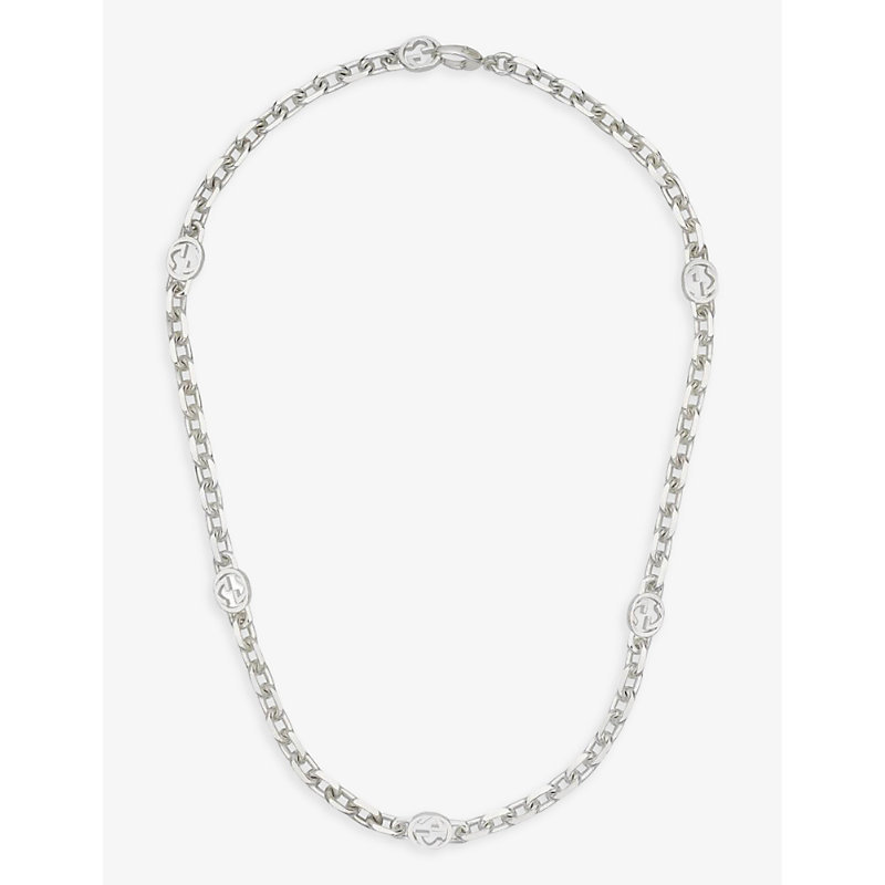 Shop Gucci Womens Silver Boule Sterling-silver Pendant Necklace