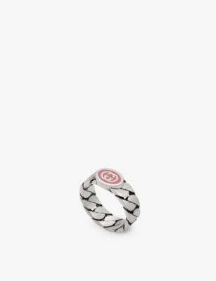 Gucci Interlocking G Sterling Silver Ring