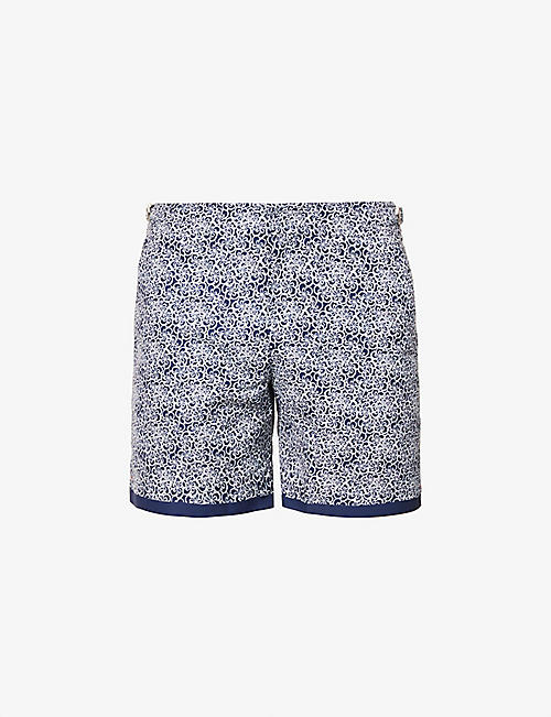 ORLEBAR BROWN: Bulldog floral-print recycled-polyester swim shorts