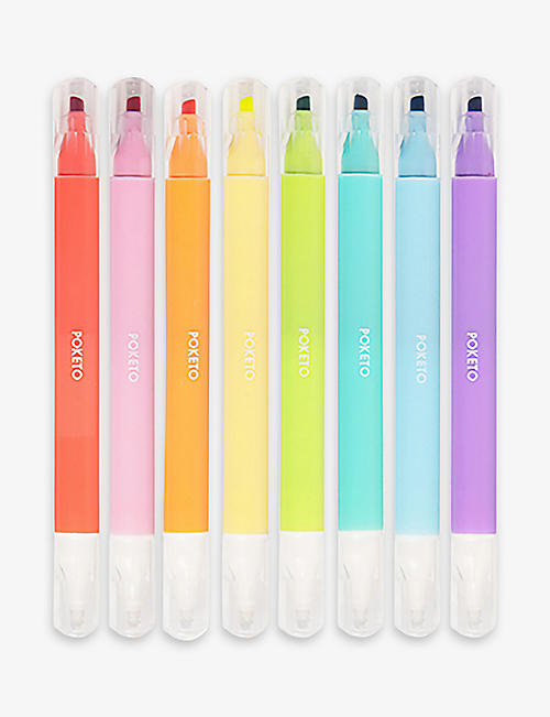 POKETO: Aurora erasable marker pens pack of eight