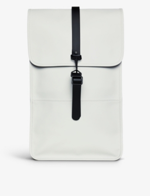 RAINS Flap front waterproof shell backpack Selfridges