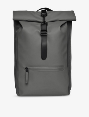 RAINS: Roll-top waterproof shell backpack