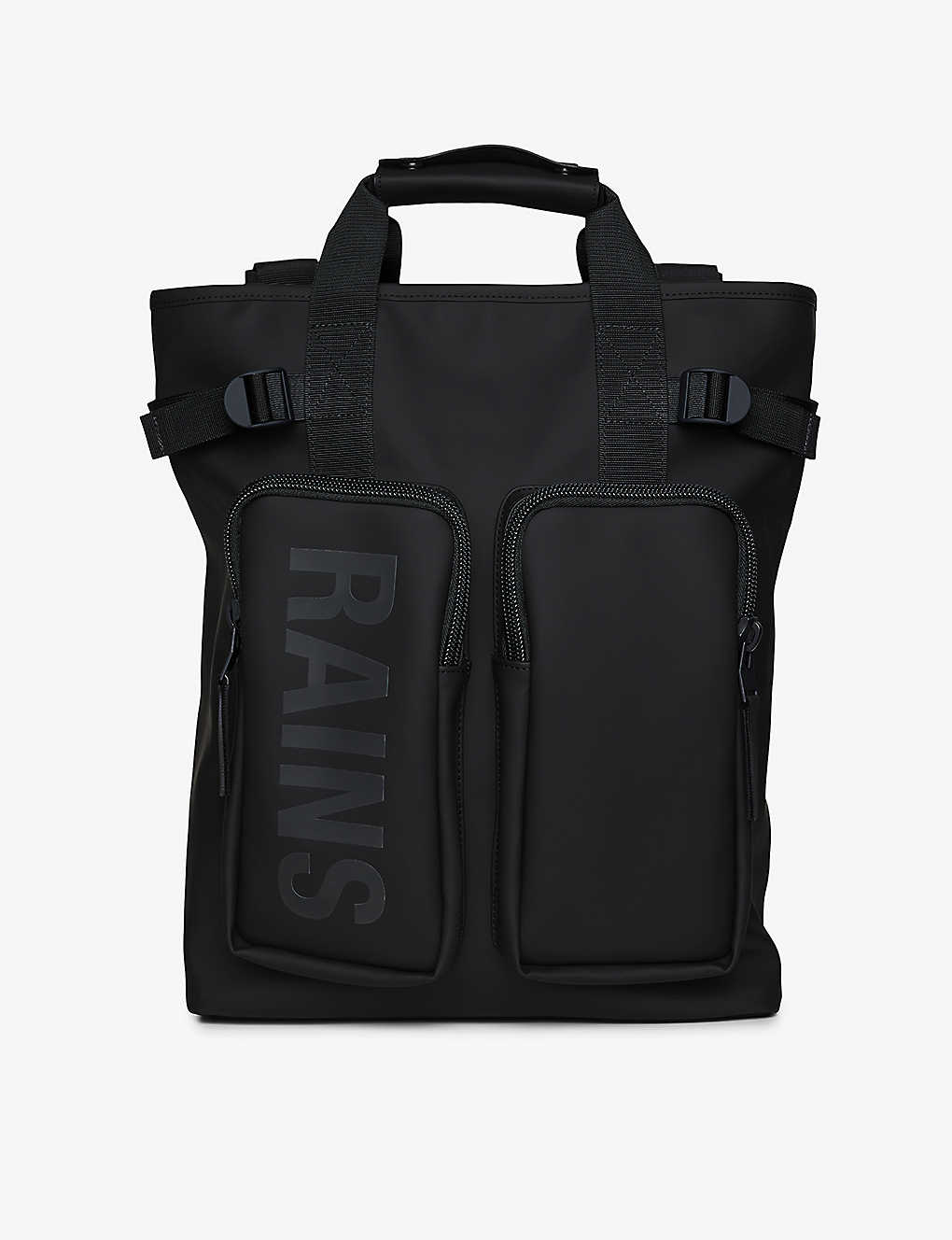RAINS - Texel logo-print coated-shell tote backpack | Selfridges.com