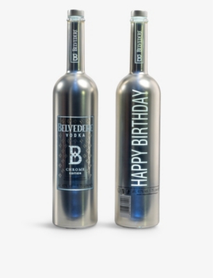 BELVEDERE: Chrome Edition Selfridges-exclusive personalised vodka 1750ml