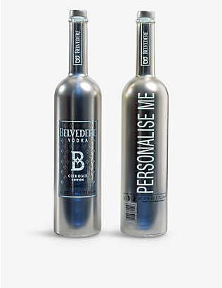 BELVEDERE: Chrome Edition Selfridges-exclusive personalised vodka 1750ml