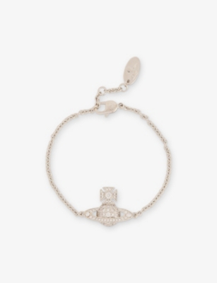 VIVIENNE WESTWOOD JEWELLERY - Carmela Bas Relief brass and cubic ...