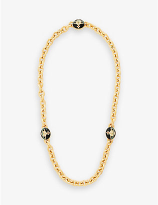 VIVIENNE WESTWOOD JEWELLERY: Loelia brass chain necklace