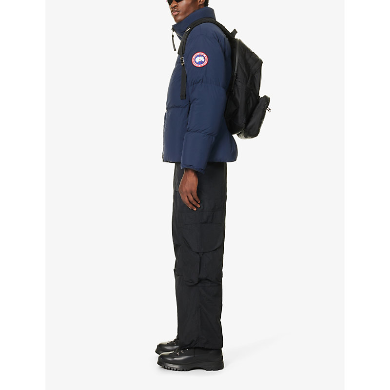 Shop Canada Goose Men's Atlantic Navy Lawrence Quilted Shell-down Jacket
