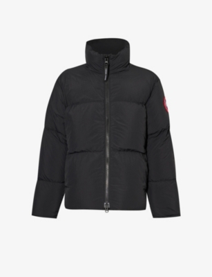 Shop Canada Goose Men's Black Lawrence Quilted Shell-down Jacket