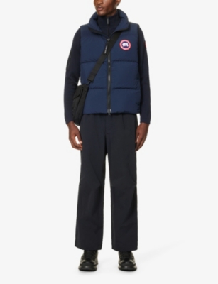 Shop Canada Goose Lawrence Quilted Shell-down Vest In Atlantic Navy