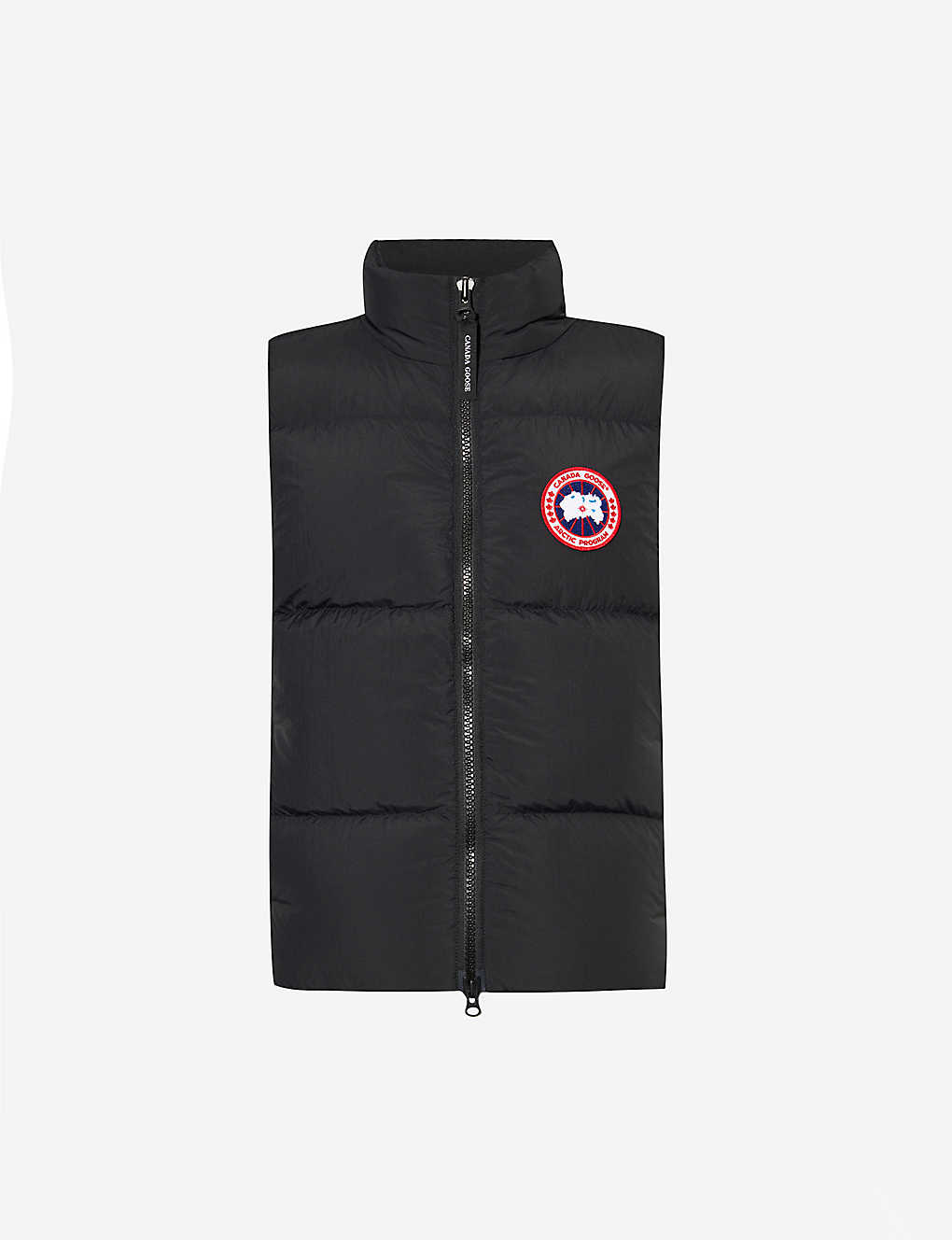 Shop Canada Goose Mens Black Lawrence Quilted Shell-down Vest