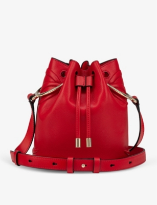 Christian Louboutin By My Side Logo Leather Bucket Bag In Loubi