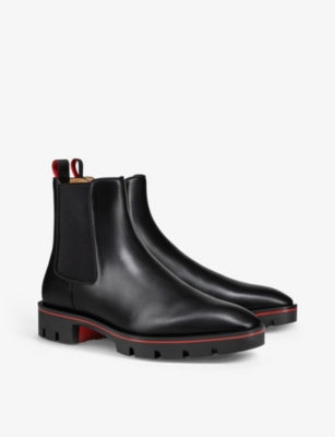 Christian Louboutin Alpinosol Calf Leather Boots In Black