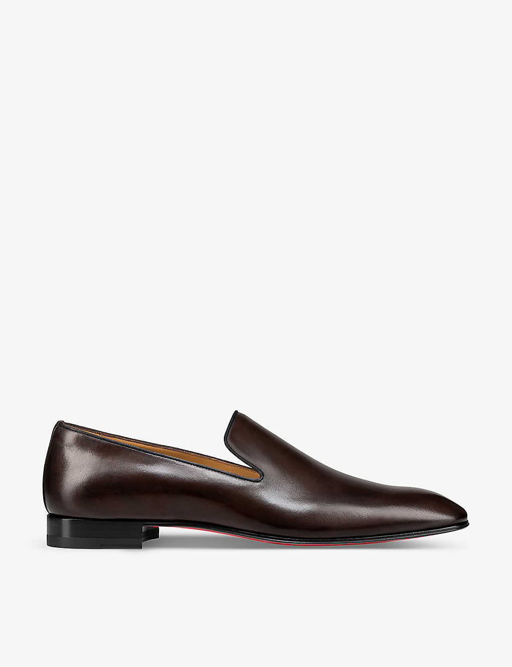 Shop Christian Louboutin Dandelion Slip-on Leather Loafers In Cosme