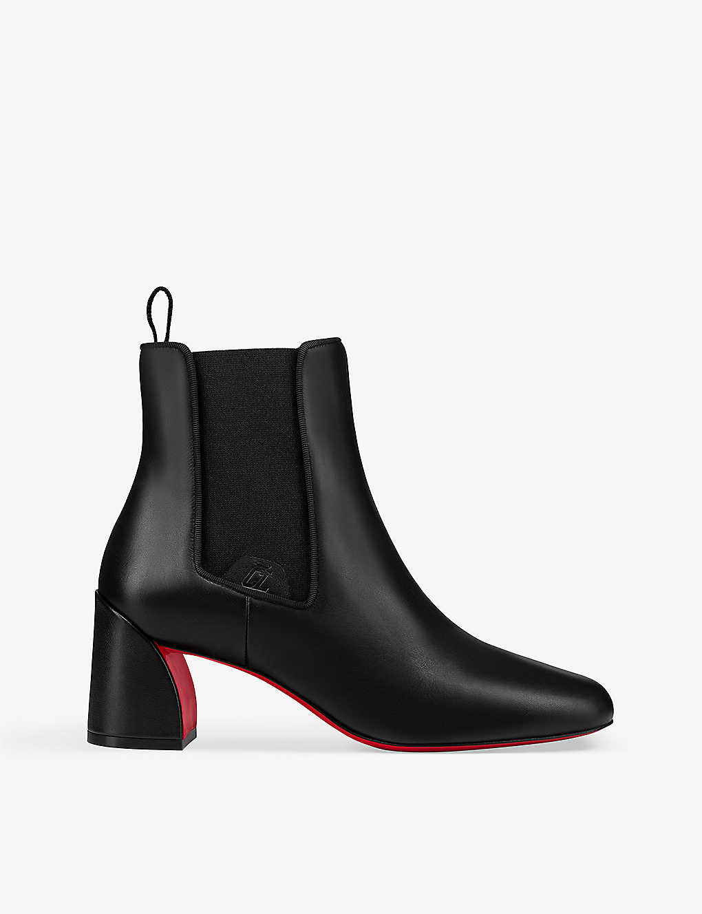 Shop Christian Louboutin Turelastic 55 Leather Boots In Black