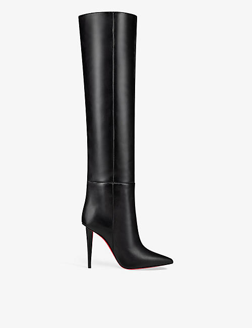 CHRISTIAN LOUBOUTIN: Astrilarge 100 leather heeled boots