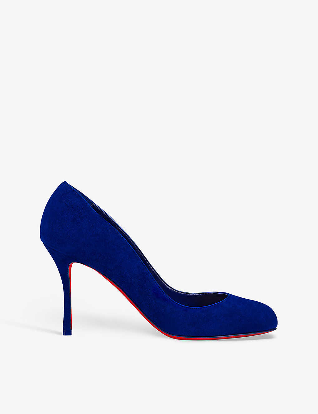 Christian Louboutin Womens Galactiqueen Dolly 85 Leather Heeled Courts In Blue