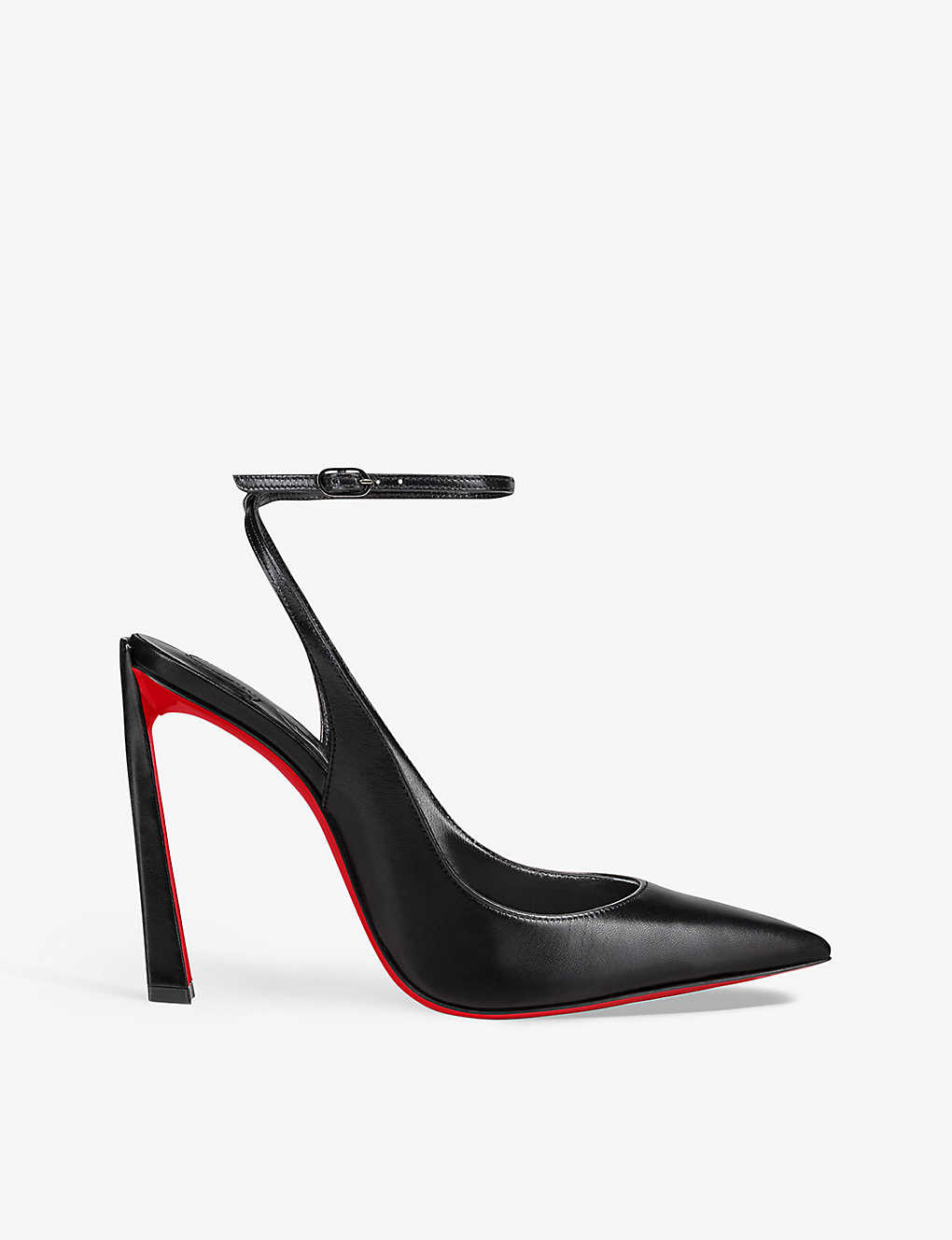Christian Louboutin Condora 100 Leather Heeled Courts In Black