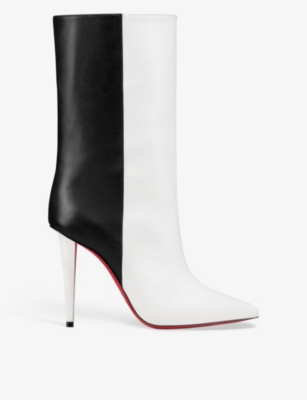Christian Louboutin Turelastic Leather Ankle Boots 55 - Black - 37.5