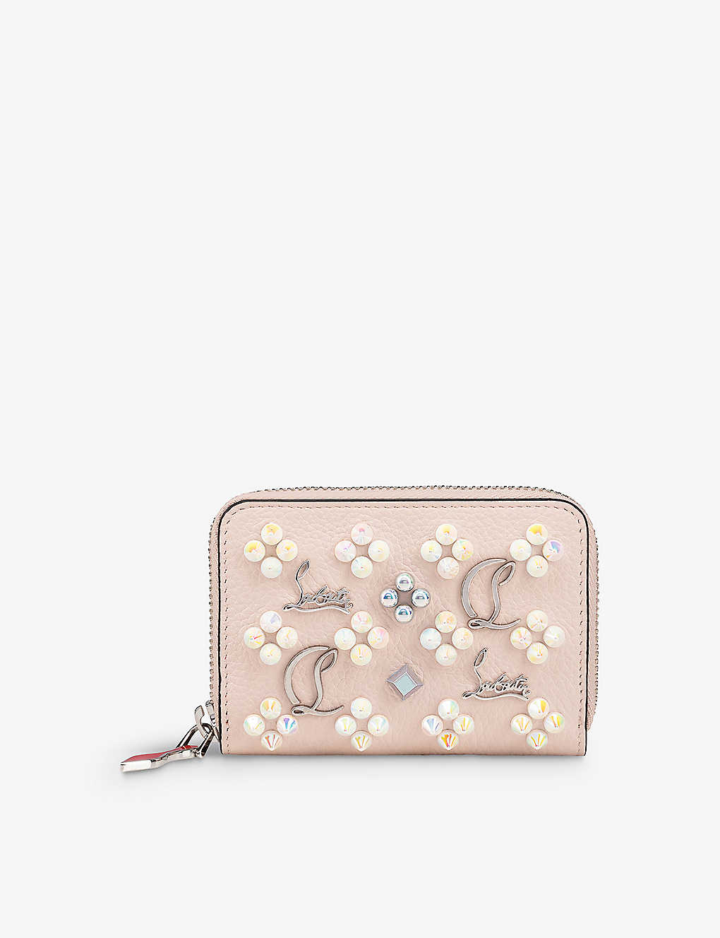 Christian Louboutin Women's Leche Panettone Studded Leather Coin Purse