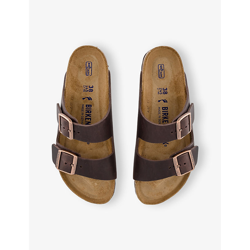 Shop Birkenstock Women's Habana Arizona Two-strap Leather Sandals