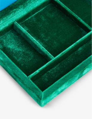 SOPHIE BILLE BRAHE: Tresor velvet jewellery box 21cm