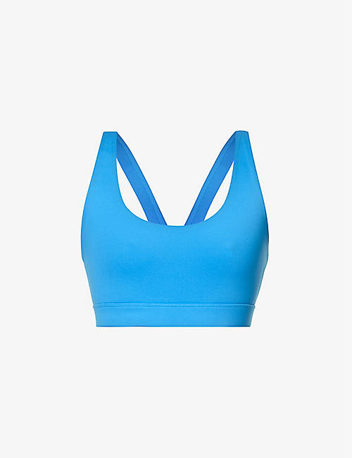 GIRLFRIEND COLLECTIVE: Ella scoop-neck stretch-recycled-polyester bra