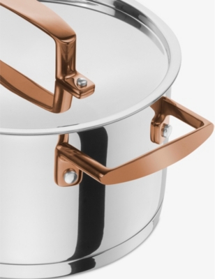 Zwilling J.a. Henckels Zwilling J.a Henckels Bellasera Contrasting-handle Stainless-steel Cookware Set Of Five