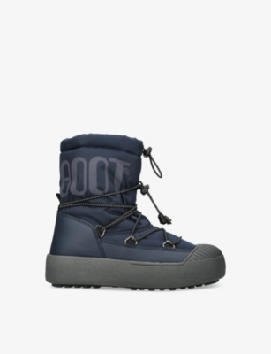 Shop Moon Boot Boys Navy Kids Jtrack Polar Nylon-blend Boots 5-9 Years