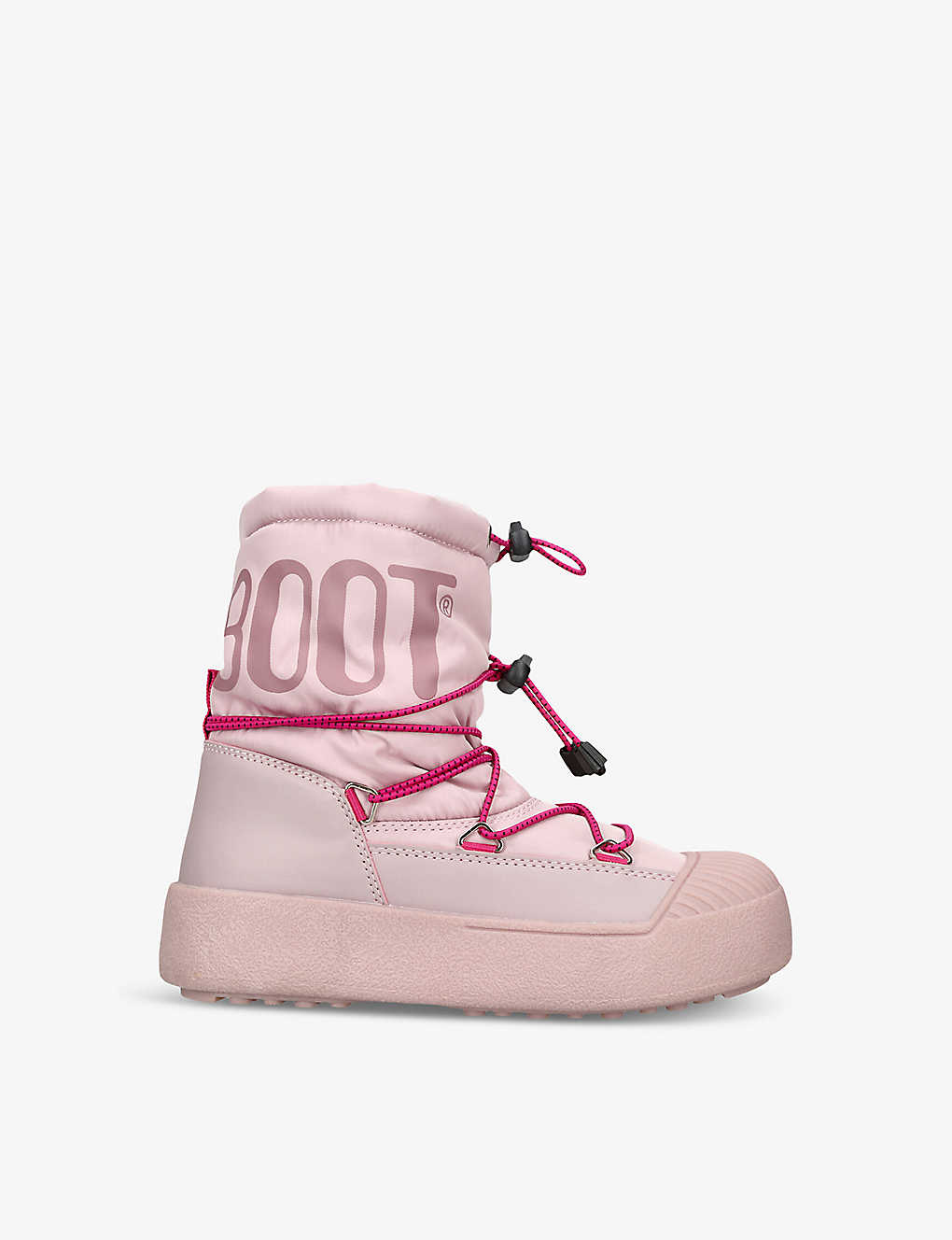 Moon Boot Kids' Nylon Ankle Snow Boots In Pink