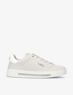 Carvela light best sale lace up trainers